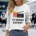 Esperta Serie Televisive Regalo Televisione Tv Series Expert Maglietta a maniche lunghe Regalos para ella