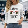 Forrester Scottish Tartan Scotland Family Clan Name Long Sleeve T-Shirt Gifts for Her