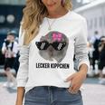 Lecker Kippchen X Sad Hamster Meme Kippe Zigarette Smoking Langarmshirts Geschenke für Sie