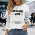 Lista Degli Invitati Al Pensionamento Per Pensionati Maglietta a maniche lunghe Regalos para ella