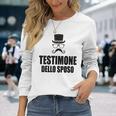 Maglia Divertente Testimone Dello Sposo Addio Al Celibato Maglietta a maniche lunghe Regalos para ella