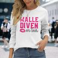 Malle Diven On Tour Slogan Langarmshirts Geschenke für Sie