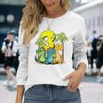 Niños Cute Dinosaurs I'm 3 Acción Dino Cumpleaños Camiseta de manga larga Regalos para ella