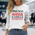 Pratico Ansia Livello AgonisticoUomo Divertente Maglietta a maniche lunghe Regalos para ella