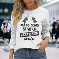 Profesor Molón Regalo Divertido Docente Escuela Pedagogía Camiseta de manga larga Regalos para ella