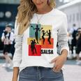 Salsa Dancing Per Salsa Dancer Retro Donna Salsa Maglietta a maniche lunghe Regalos para ella