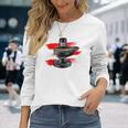 Shiva Lingam Con Colpi Di Tripundra Dietro Maglietta a maniche lunghe Regalos para ella