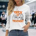 Trick Or Treatment Pt Physical Therapy Therapist Halloween Long Sleeve T-Shirt Gifts for Her