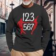 123 567 Salsa Lover Ballo Latino Di Salsa Maglietta a maniche lunghe Regalos para ancianos