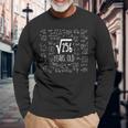 16 ° Compleanno Radice 256 Nato A 16 Anni In Matematica Maglietta a maniche lunghe Regalos para ancianos
