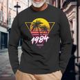 1984 Camicia 35° Regalo Compleanno Retrò Synthwave Outrun Maglietta a maniche lunghe Regalos para ancianos