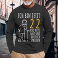 22Nd Birthday Man Ich Bin Jetzt 22 22Nd Birthday Langarmshirts Geschenke für alte Männer