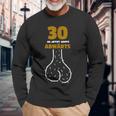 30 Ab Jetzt Gehts Abwärts Birthday Humour Langarmshirts Geschenke für alte Männer