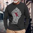 4 Luglio Anti Trump Resist Fist Impeach Maglietta a maniche lunghe Regalos para ancianos