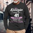 41 Geburtstag Frau Königin 41 Jahre Geburtstagsgeschenk Langarmshirts Geschenke für alte Männer