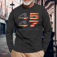 45 47 Trump Magoa Make America Great Once Again Long Sleeve T-Shirt Gifts for Old Men