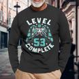 53 Anni Compleannoideogiochi Level 53 Complete 1968 Regalo Maglietta a maniche lunghe Regalos para ancianos