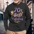 70 E Favoloso Compleannoecchio Anni Festa Età Settanta 70 Maglietta a maniche lunghe Regalos para ancianos