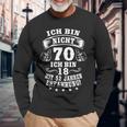 70Th Birthday Ich Bin Nicht 70 Jahre Party Saying Langarmshirts Geschenke für alte Männer