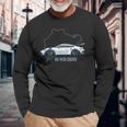 992 Gt3 Rs Silueta Clásico Coche Retrointage 911 Gt3 Rs Camiseta de manga larga Regalos para ancianos