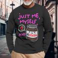 Abbigliamento Just Me Myself And Nutella Maglietta a maniche lunghe Regalos para ancianos