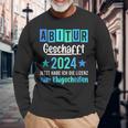 Abitur 2024 Geschafft Lizenz Zum Klugscheißen Langarmshirts Geschenke für alte Männer