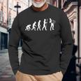 Accordion Evolution Accordion Player Langarmshirts Geschenke für alte Männer