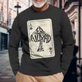 Ace Of Spades We're All Mad Here Alice In Wonderland Langarmshirts Geschenke für alte Männer