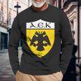 Aek Athens Club Supporter Fan Greece Greek Maglietta a maniche lunghe Regalos para ancianos