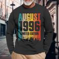 Agosto 1996 28 Anni Compleanno Edizione Limitata Retro Maglietta a maniche lunghe Regalos para ancianos