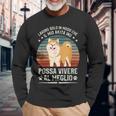 Akita Inu Dog Akita Giapponese Maglietta a maniche lunghe Regalos para ancianos