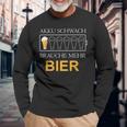 Akku Schwach Brauche Mehr Bier Langarmshirts Geschenke für alte Männer