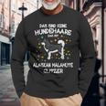 Alaskan Malamute Glitter Dog Holder Idea Dog Langarmshirts Geschenke für alte Männer