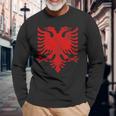 Albania National Flag Albanian Eagle Tirana Maglietta a maniche lunghe Regalos para ancianos