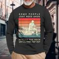 Algunas Personas Solo Necesitan Un Abrazo Divertido Bjj Brasileño Jiu Jitsu Camiseta de manga larga Regalos para ancianos
