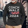 Allenatore Waltz Harris Waltz 2024 Allenatore Walz Harris Walz 2024 Maglietta a maniche lunghe Regalos para ancianos