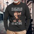 Als Gott Mich 20 Jahren Schuf Monkey Birthday Langarmshirts Geschenke für alte Männer