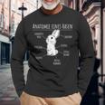 Anatomie Eines Hasen Süßes Hasen Motif Cute Rabbit Langarmshirts Geschenke für alte Männer