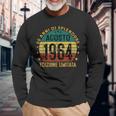 Annata Agosto 1964 Edizione Limitata Anni 60 Uomo Regalo Maglietta a maniche lunghe Regalos para ancianos