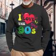 Annees 90 Deguisement Costume Rétro Années 90 T-shirt à manches longues Cadeaux pour les vieillards