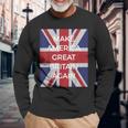 Anti Trump Make America Great Britain Again Long Sleeve T-Shirt Gifts for Old Men