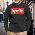 Aperitivo Spritz Scritte Divertenti Maglietta a maniche lunghe Regalos para ancianos