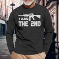 Armas I Plead La Segunda Enmienda Nra Derechos De Armas Ar 15 Camiseta de manga larga Regalos para ancianos