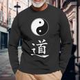 Arti Marziali Tai Chi Taoismo Simbolo Carattere Dao Tao Maglietta a maniche lunghe Regalos para ancianos