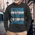 Attenzione Sono In Pensione Pensionato Pensionamento Uomini Maglietta a maniche lunghe Regalos para ancianos