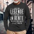 Auch Eine Legende Geht Mal In Rente Rentner Rentnerin Langarmshirts Geschenke für alte Männer