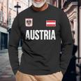 Austria Austria Flag Austria Souvenir Langarmshirts Geschenke für alte Männer