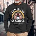 Back To School Happy First Day Of School For Teachers Long Sleeve T-Shirt Gifts for Old Men