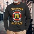 Bademeister Macht Bierpause Meer Swimming Pool Langarmshirts Geschenke für alte Männer