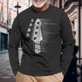 Bajo Eléctrico Rockero Rock Música Instrumento Bajista Camiseta de manga larga Regalos para ancianos